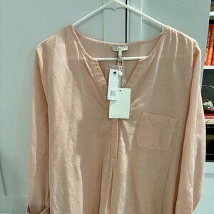 NWT JOIE PINK 100% COTTON SHIRT